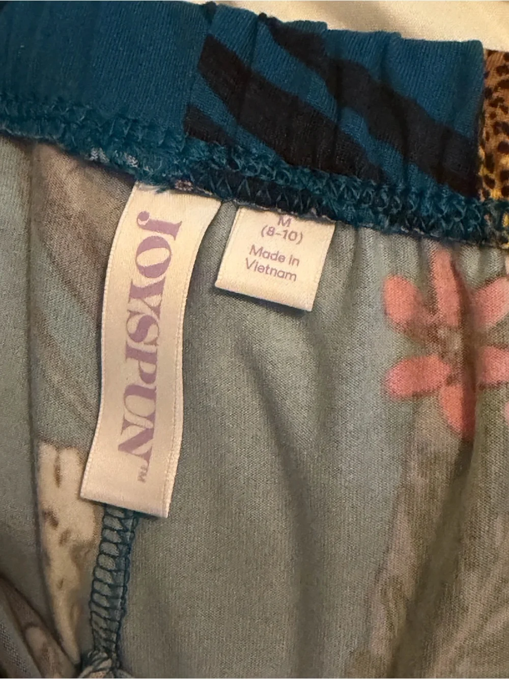 Women’s Blue Tropical Leopard Short Pajama Set